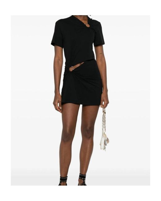Rabanne Black Rabanne Cut-Out Mini Dress