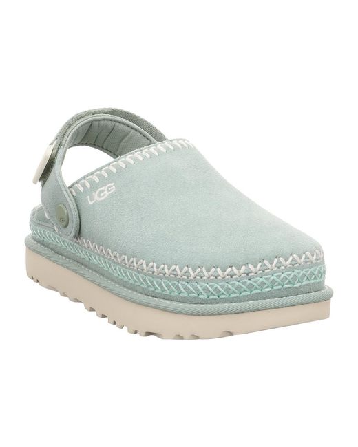 Ugg Blue Goldenstar Backstrap Flat Mules