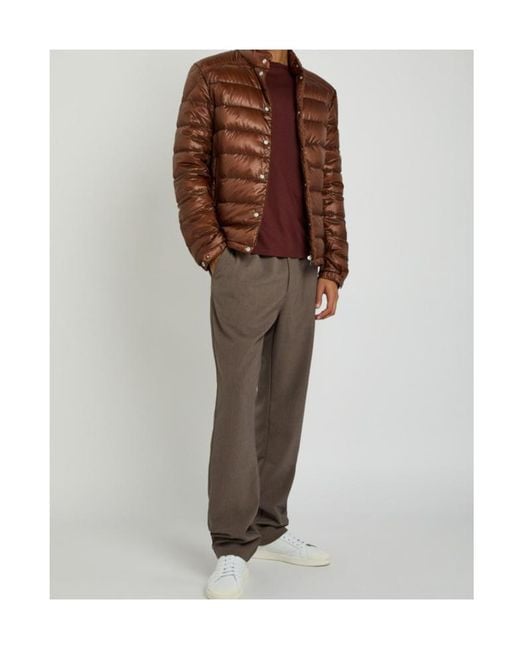 Moncler Brown Selves Quilted Shell Jacket for men