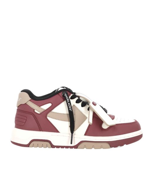 Off-White c/o Virgil Abloh Pink Out Of Office Lace-Up Sneakers