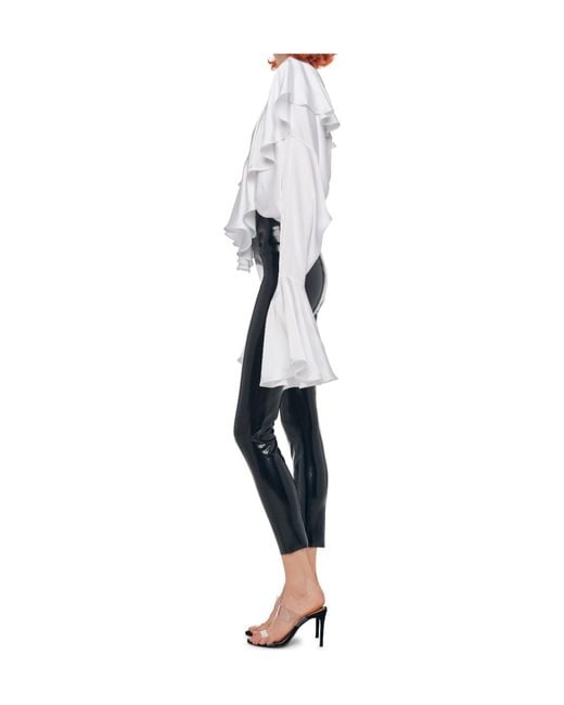Norma Kamali Blue High-Waisted Trousers