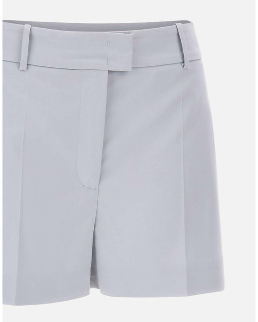 Eleventy Blue Pleated Tailored Shorts