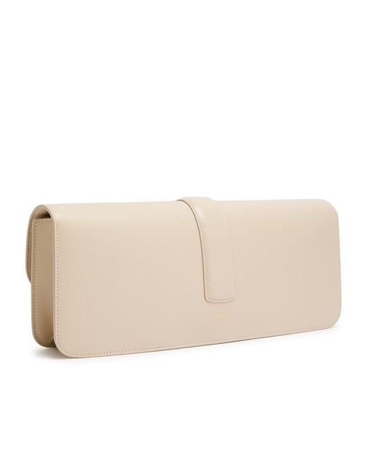 Khaite Natural Blake Leather Clutch