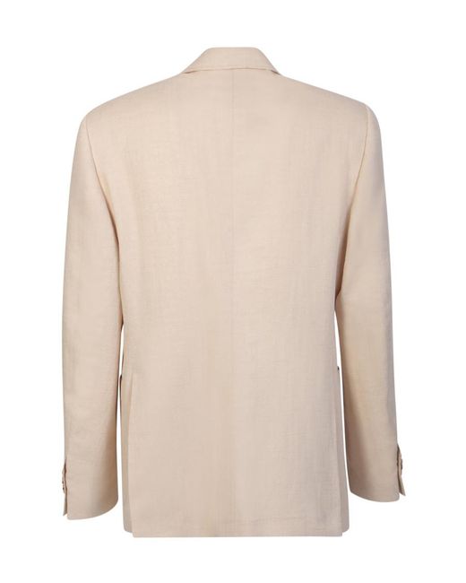 Lardini Natural Single-Breasted Tailored Blazer for men