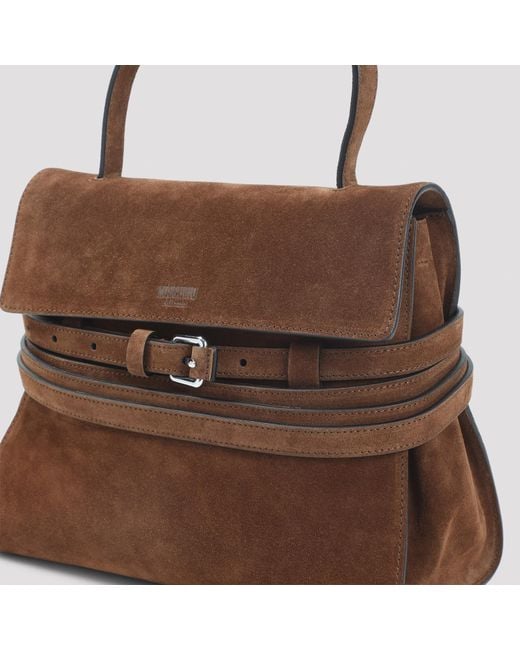 Moschino Brown Tie Me Regular Handbag
