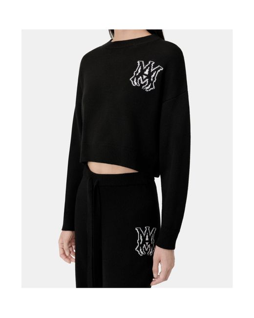 Amiri Black Logo Knitted Jumper