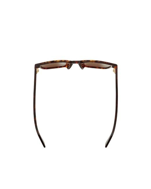 Bottega Veneta Brown Eyewear Square Frame Sunglasses