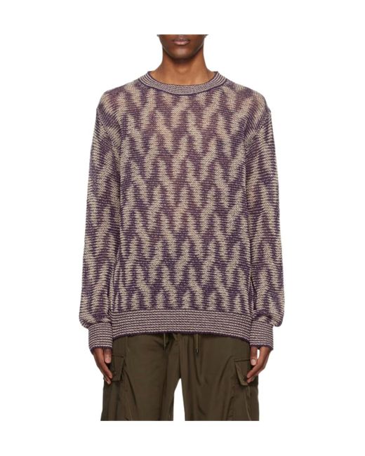 Dries Van Noten Brown Long-Sleeved Sweater for men