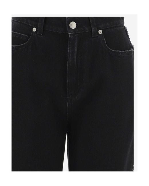McQueen Black High Waist Jeans