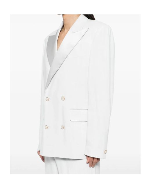 Casablanca White Double Breasted Jacket for men