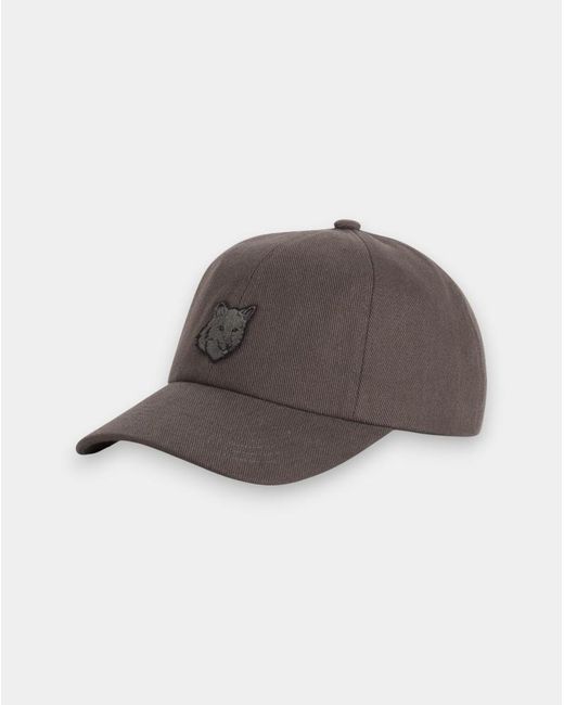 Maison Kitsuné Brown Maison Kitsuné Fox Patch Baseball Cap for men