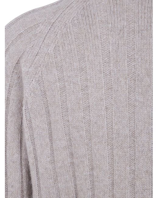 Nuur Gray Long Sleeves Turtle Neck Sweater for men