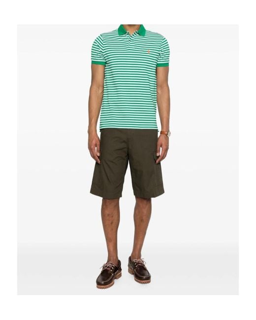 Polo Ralph Lauren Green Logo-Embroidered Polo Shirt for men