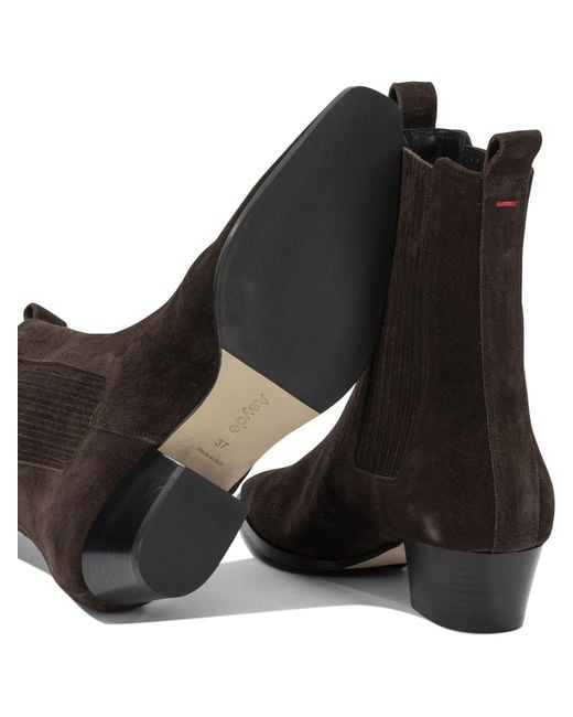 Aeyde Brown Agata Pull-On Ankle Boots