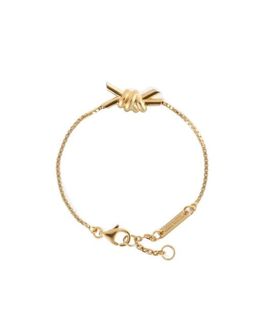 Bottega Veneta Metallic Knot Bracelet