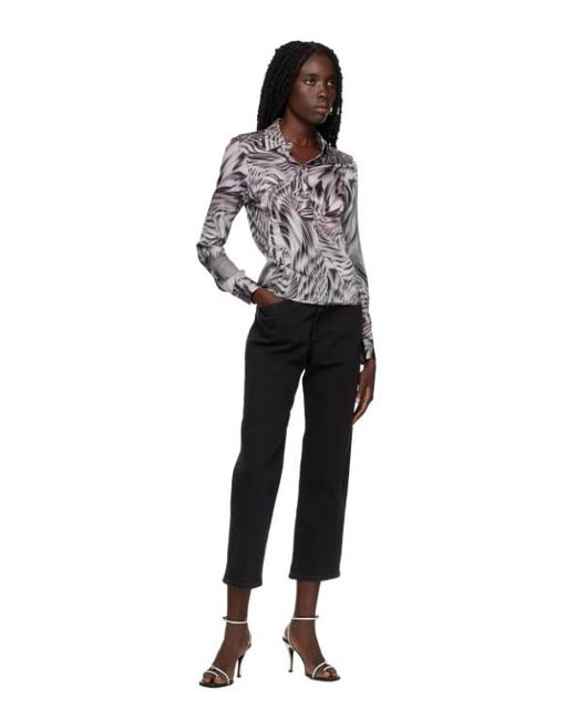 DIESEL Black D-Air Low-Rise Straight-Leg Jeans