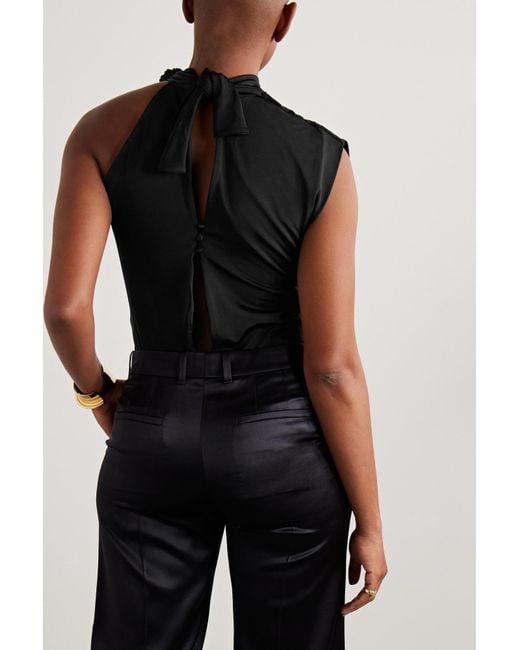 Johanna Ortiz Black Stretch Jersey Bodysuit