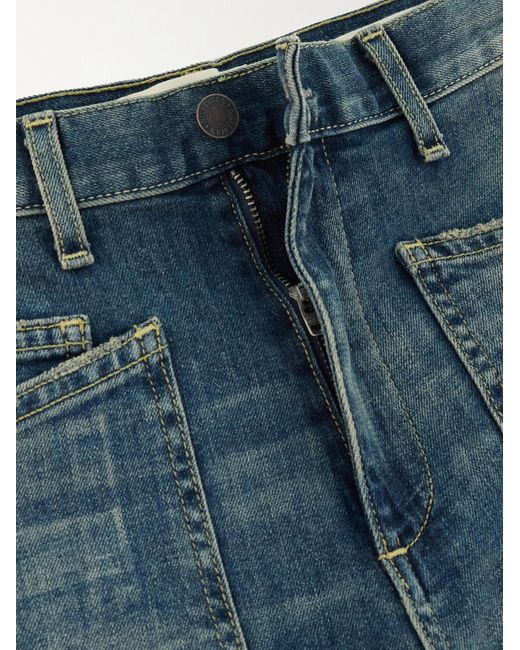 Nili Lotan Blue Shon Five-Pocket Denim Trousers