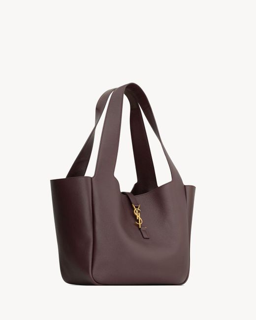 Saint Laurent Purple Le 5 À 7 Bea Tote Bag