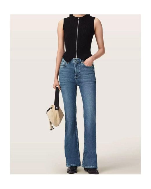 AllSaints Blue Maisie Flared Jeans
