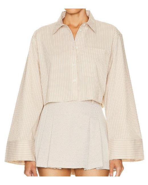 FRAME Natural Classic-Collar Long-Sleeve Shirt