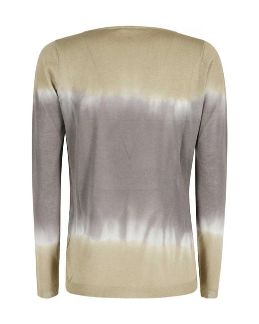 Roberto Collina Gray Tie-Dye Sweater