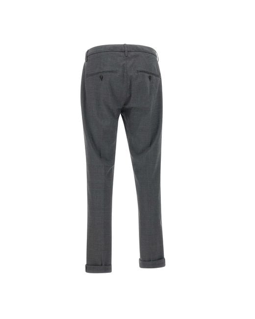Dondup Gray Gaubert Slim Fit Pants for men