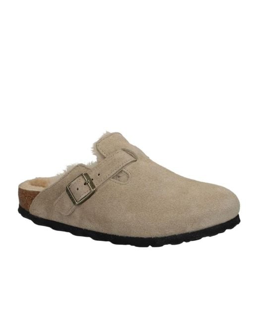 Birkenstock Gray Round Head Muller Shoes
