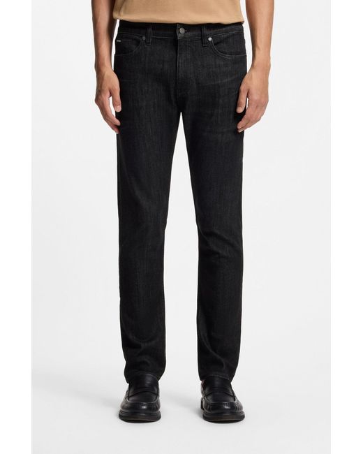 Boss Black Boss Wrinkle-Resistant Slim Fit Jeans for men