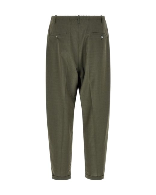 Magliano Green People's Pleated Tapered Pants for men