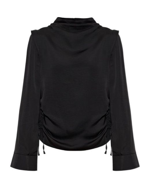 AllSaints Black Long-Sleeved Top