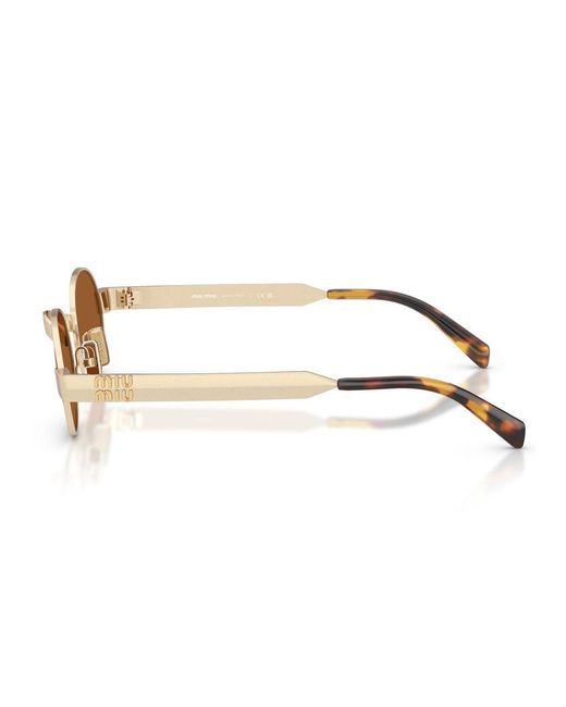 Miu Miu White Metal Sunglasses