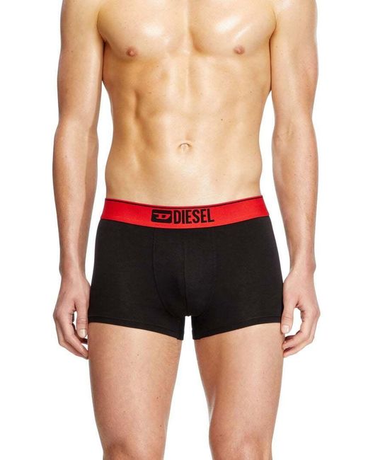 DIESEL Red Umbx-Damienthreepack Three-Pack Of Plain Boxer for men