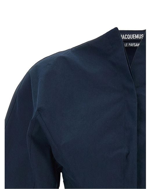 Jacquemus Blue The Moisson Short-Sleeved Shirt