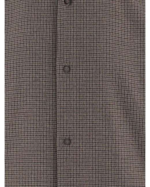 DARKPARK Gray Check Overshirt for men