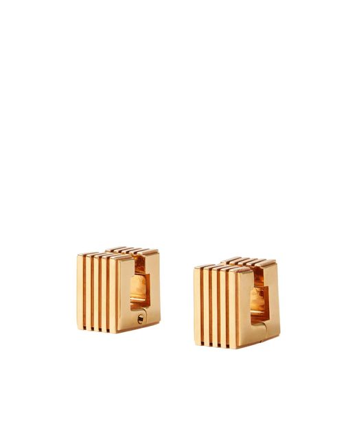 Khaite Metallic Small Empire Earrings
