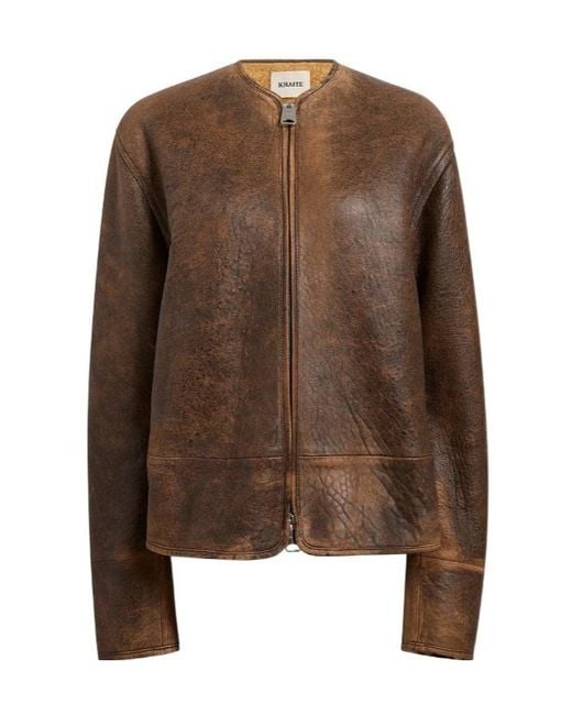 Khaite Brown Ruban Jacket