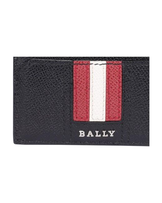 Bally Black Thar Striped Cardholder for men