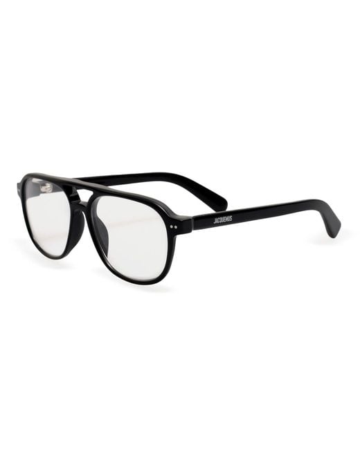 Jacquemus White Aviator Frame Glasses for men
