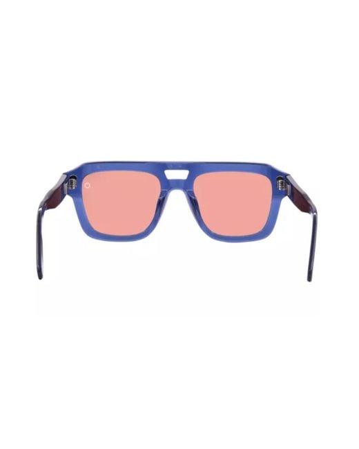 Akoni White Square-Frame Sunglasses for men
