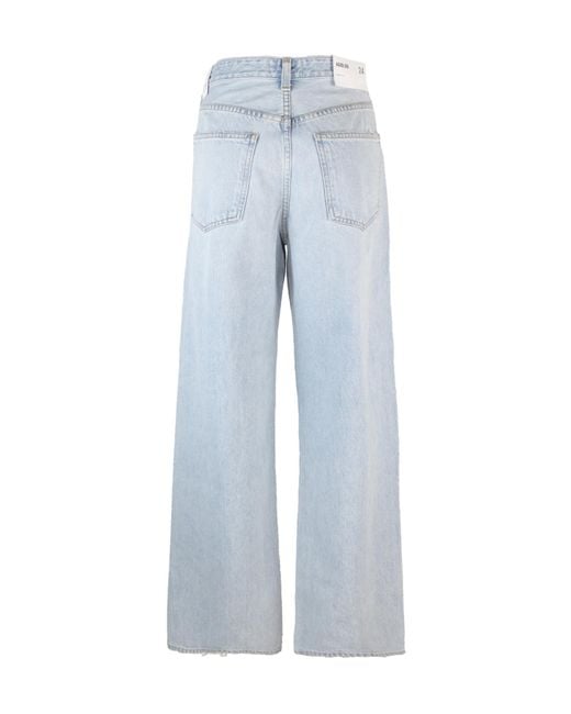 Agolde Blue Twisted Open-And-Closed Wrangler Jeans