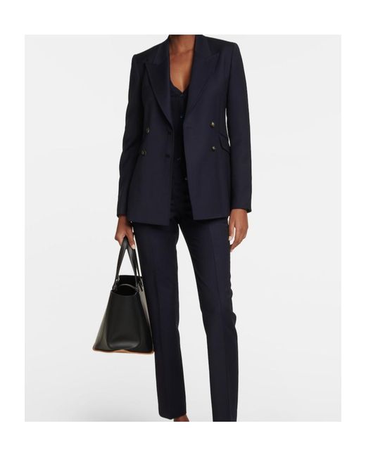Gabriela Hearst Blue Angela Wool Blazer