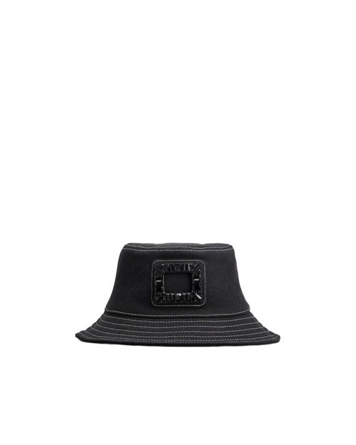 Roger Vivier Black Viv' Skate Bucket Hat
