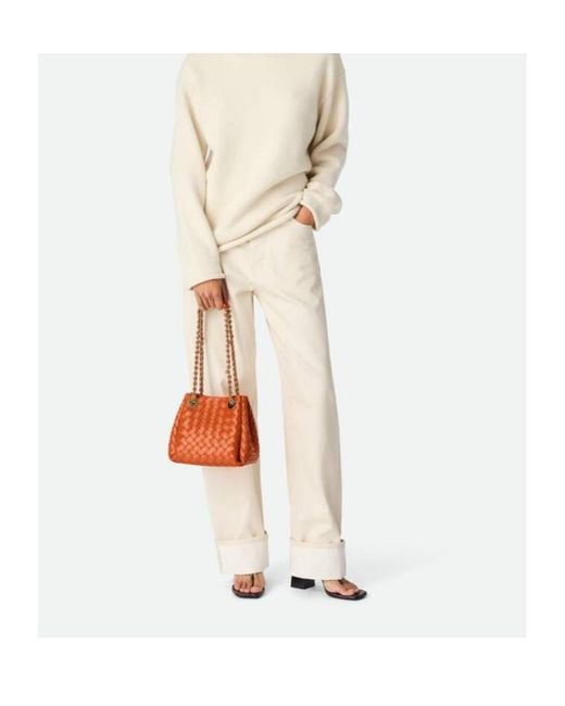 Bottega Veneta Orange Small Parachute Chain