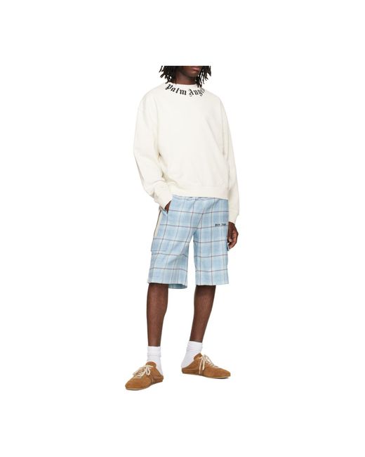 Palm Angels White Sweatshirts for men