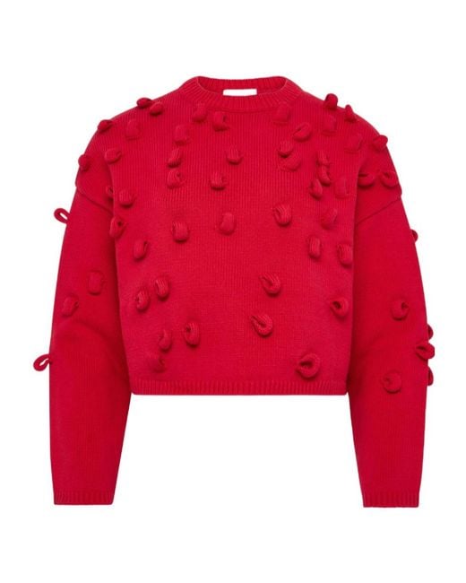 J.W. Anderson Red Jw Anderson Cropped Loop Jumper