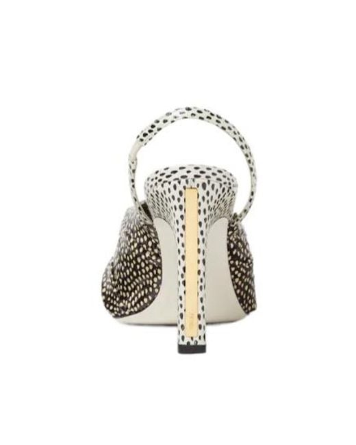 Fendi Metallic Arco Printed Slingback High-Heel Sandals