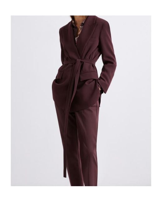 Marella Red Belted Cady Jacket