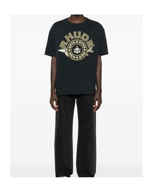 Rhude Black Caviar Tee for men