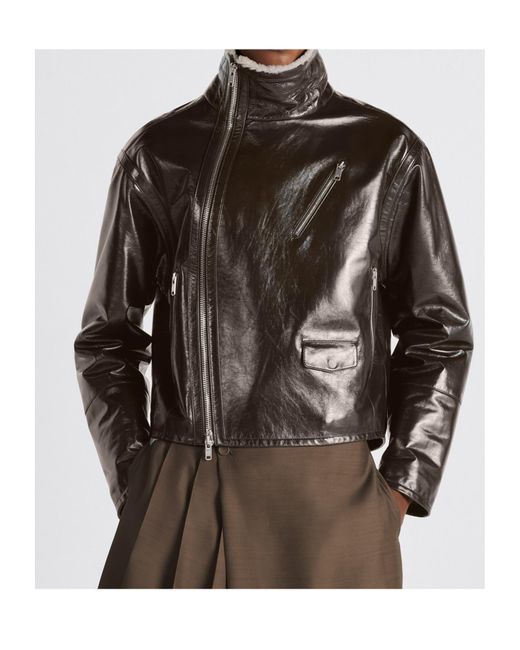Dior Black Blouson With Cannage Collar for men